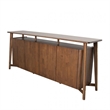 Viki Sideboard Buffet Console- Drawers and 4 Doors- Brown Wood 83 Inch
