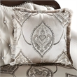 Vera Loveseat-Tufted Beige-Rolled Arms-Cherry Brown Solid Wood-70 Inch