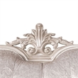 Paulo 71 Inch Loveseat-Carved Details-Silver Solid Wood