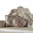 Antoine Chaise Lounger- 2 Pillows- Antique Pearl Faux Leather- 81 Inch