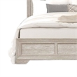 Diaz Queen Bed- Sunburst Pattern- Recessed Panel- Light Gray Wood