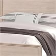 Rozie Queen Bed with Panel Style Headboard- Light Oak Brown Solid Wood