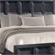 Kizie Queen Bed- Classic Recessed Panel- Weathered Black Solid Wood