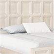 Kizie King Size Bed- Modern Classic Recessed Panels- Beige Solid Wood