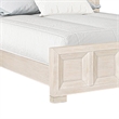 Kizie Queen Size Bed- Modern Classic Recessed Panels- Beige Solid Wood