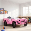 Randy SUV Twin Bed with Lights and Sound Effects- Pink Faux Leather