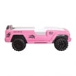 Randy SUV Twin Bed with Lights and Sound Effects- Pink Faux Leather