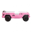 Randy SUV Twin Bed with Lights and Sound Effects- Pink Faux Leather