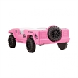 Randy SUV Twin Bed with Lights and Sound Effects- Pink Faux Leather