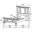 Lila King Bed- Picture Frame Panel Headboard- Farmhouse White Wood