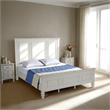 Lila King Bed- Picture Frame Panel Headboard- Farmhouse White Wood