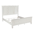 Lila King Bed- Picture Frame Panel Headboard- Farmhouse White Wood