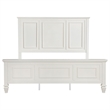 Lila King Bed- Picture Frame Panel Headboard- Farmhouse White Wood