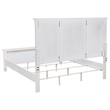 Lila King Bed- Picture Frame Panel Headboard- Farmhouse White Wood