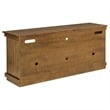 Ayne TV Stand Media Cabinet- 2 Doors and 4 Shelves- Brown Wood 60 Inch