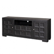 Kizie TV Stand Cabinet- Storage Drawers- Modern Black Wood- 72 Inch