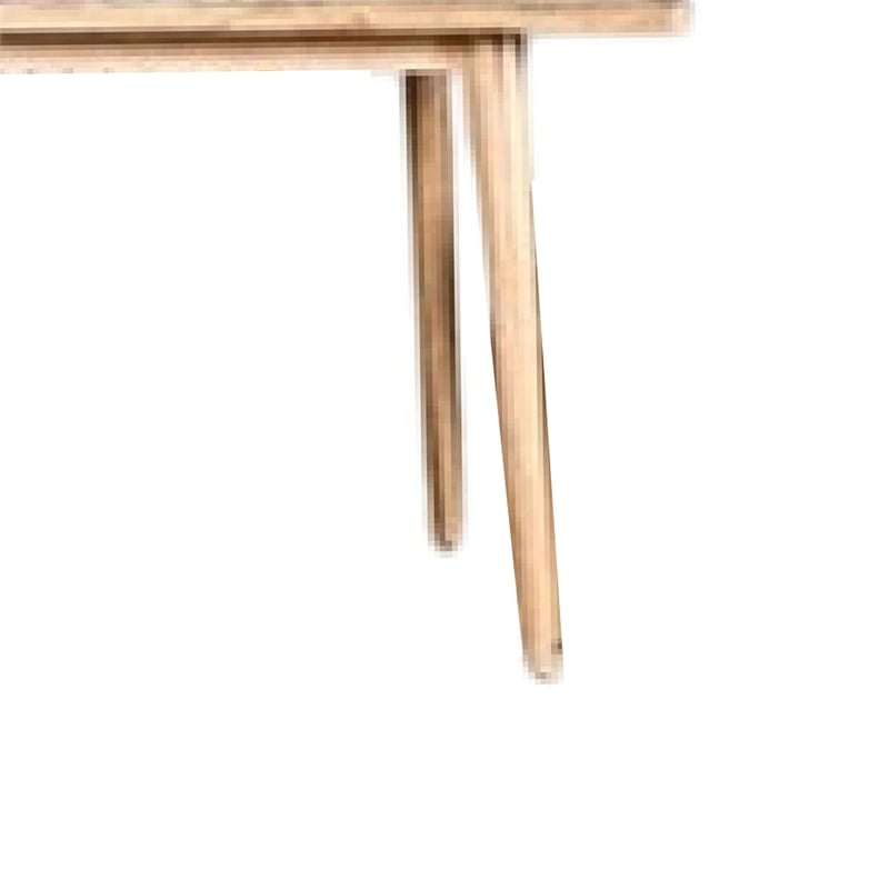 Lucas Dining Table- Rectangular Natural Brown- Solid Wood- 68 Inch