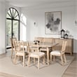 Lucas Dining Table- Rectangular Natural Brown- Solid Wood- 68 Inch