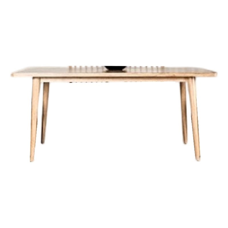 Lucas Dining Table- Rectangular Natural Brown- Solid Wood- 68 Inch