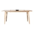 Lucas Dining Table- Rectangular Natural Brown- Solid Wood- 68 Inch