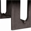 Zoko Dining Table- Pedestal Base- Dark Ash Gray- Solid Wood 83 Inch