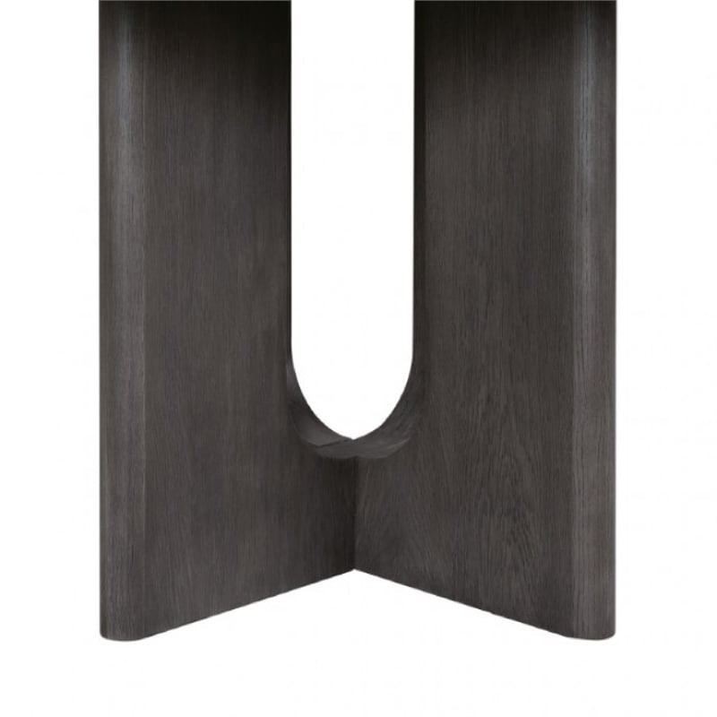 Zoko Square Counter Height Dining Table- Pedestal Base- Ash Gray Wood