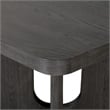 Zoko Square Counter Height Dining Table- Pedestal Base- Ash Gray Wood