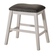 Begr 4pc Counter Height Kitchen Island Table- Bench- Stool Set- White