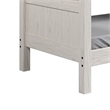 Twin/Twin Bunk Bed with Ladder- Brazilian Pine- Solid Wood- White