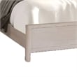 Reham King Bed- Rounded Edges- White Wash Brown Solid Rubberwood Frame
