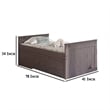 Mari Twin Captain Bed with Drawers- Rustic- Brazilian Pine- Wood- Gray
