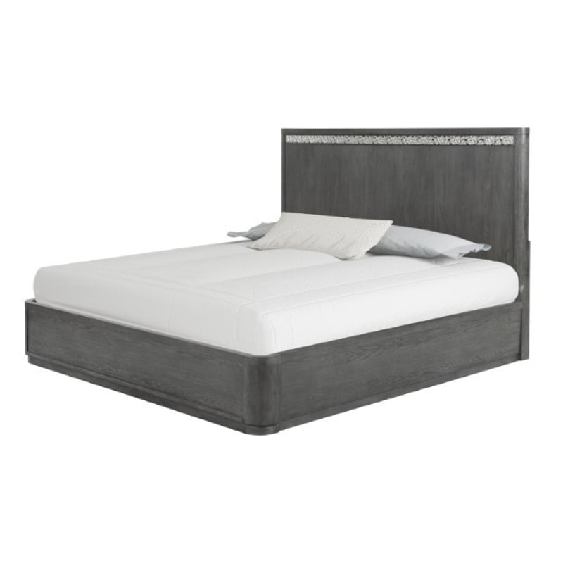 Zoko 5pc Queen Bedroom Set- USB Nightstand- Dresser Mirror- Ash Gray