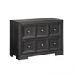 Kizie 5pc Queen Bedroom Set- Dresser Chest- Nightstand- Black n White