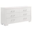 Bela 5 Piece Queen Bedroom Set- LED Lit Bedframe- Snow White Wood