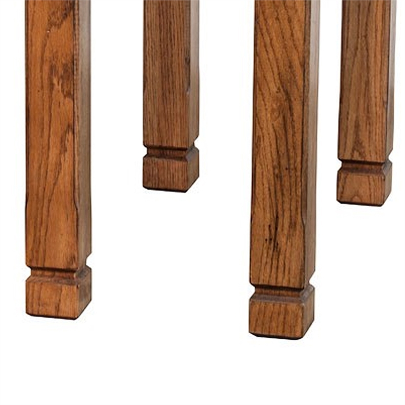 Marv Accent Chair Side Table- 25 Inch Rectangular Top- Drawer- Brown