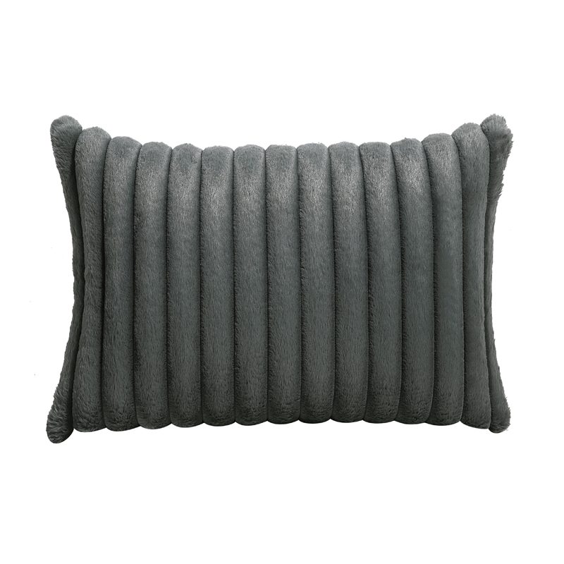 Goro Round Swivel Accent Chair- 39 Inch- Gray Corduroy- Solid Wood