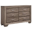 Bello 5pc Queen Bedroom Set- Transitional Washed Taupe Brown n Black