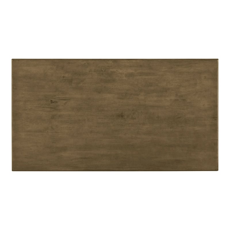 Heln 7pc Dining Table and Chair Set- Light Gray Fabric- Natural Brown