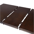 Demy 7pc Dining Table and 6 Chairs Set- Espresso Brown Faux Leather