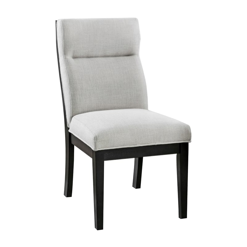 Moi 5pc Dining Table and Chair Set- 52 Inch Round Glass- White Black