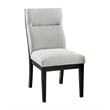 Moi 5pc Dining Table and Chair Set- 52 Inch Round Glass- White Black