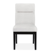 Moi 5pc Dining Table and Chair Set- 52 Inch Round Glass- White Black