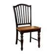 Gin 7pc Dining Table Chair Set- Extendable 60-78 Inch Oak Brown- Black