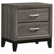 Mela 4pc Full Size Bedroom Set- Dresser- Nightstand- Mirror- Oak Gray
