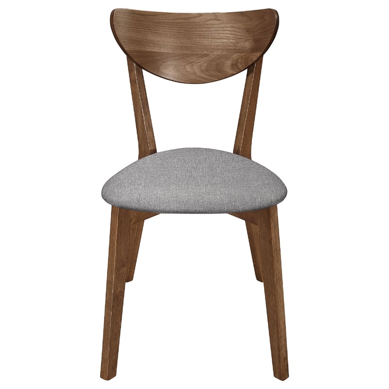 Relo 5pc Extendable Dining Table and 4 Chairs- Walnut Brown- Gray