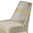 Avira Dining Chair- Handcrafted Mango Wood- Cotton Rope Weaving- Beige Cushion