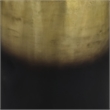 Dyan 20 Inch Side End Table- Round Drum Shape- Black- Gold Antique Brass Ombre