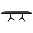 Stoe 76-96 Inch Dining Table-Rectangular Extendable-Pedestal Base-Brown