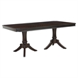 Stoe 76-96 Inch Dining Table-Rectangular Extendable-Pedestal Base-Brown