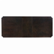 Stoe 76-96 Inch Dining Table-Rectangular Extendable-Pedestal Base-Brown